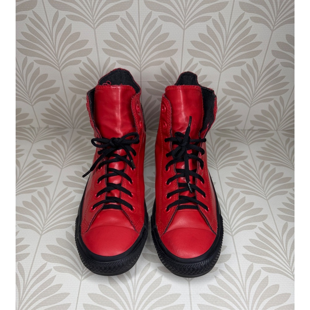 Converse Chuck Taylor All Star Red Rubber High Top Sneakers Unisex 9 Waterproof